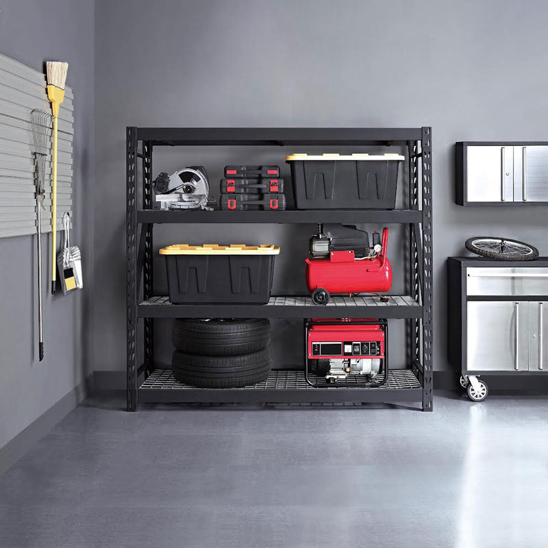 Gorilla 4-Tier Industrial Storage Rack 183 x 196 x 61 cm, UK version