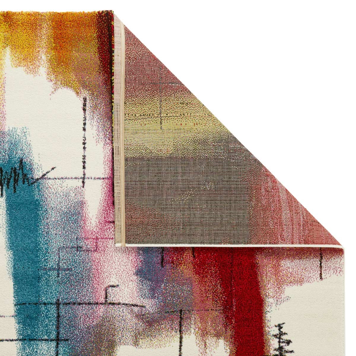 Concept Looms Art City Multicolour Area Rug - British product