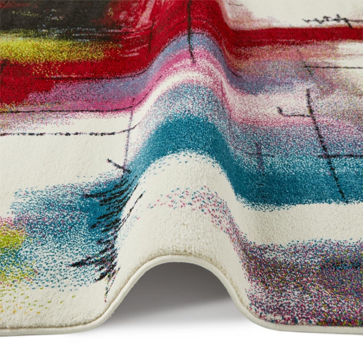 Concept Looms Art City Multicolour Area Rug - British product