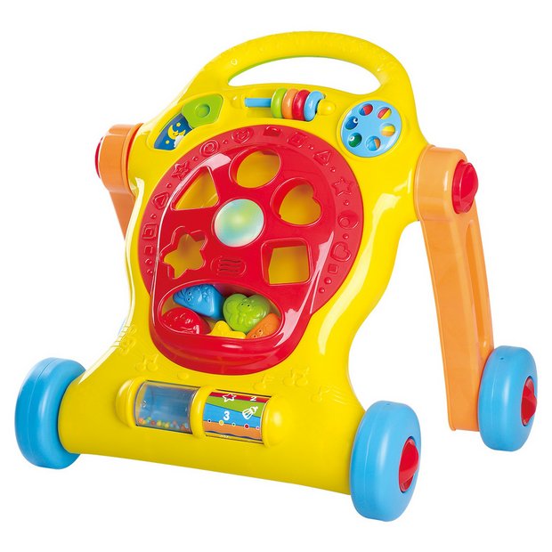 Chad Valley baby walker lights and sounds multicoloured H49cm, imported from the UK