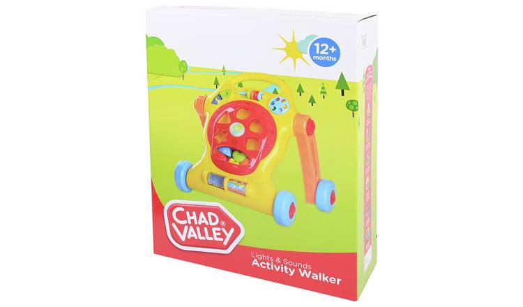 Chad Valley baby walker lights and sounds multicoloured H49cm, imported from the UK