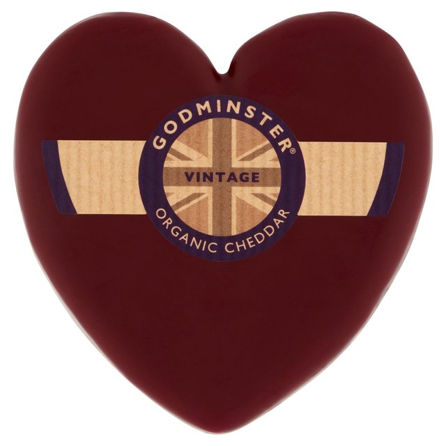 Godminster British Heart-Shaped Vintage Organic Cheddar   200g GOODS M&S   