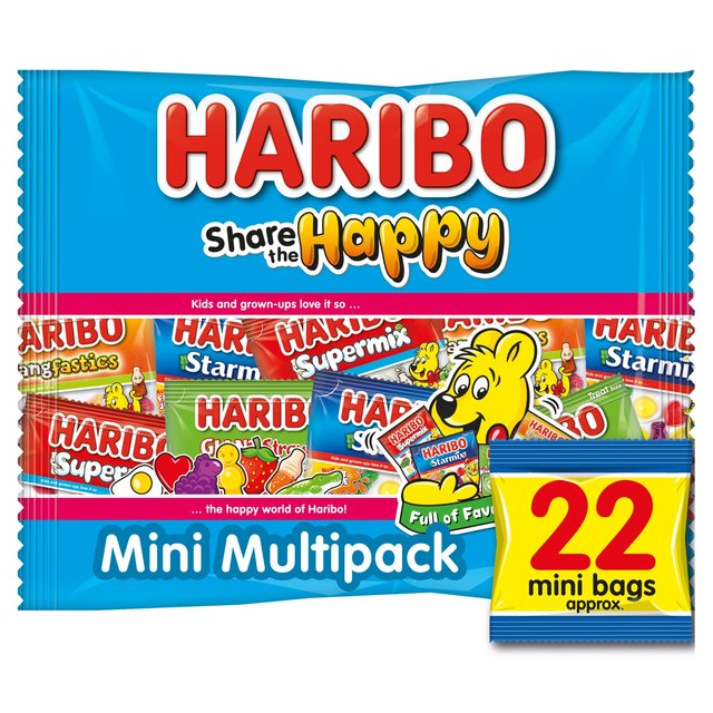 Haribo Share the Happy Sweets 22 Treatsize Mini Bags   352g GOODS M&S   