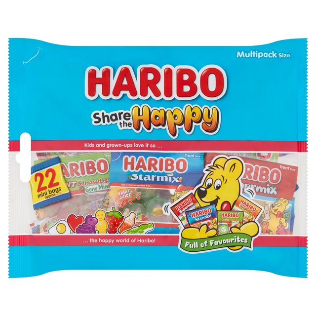 Haribo Share the Happy Sweets 22 Treatsize Mini Bags   352g GOODS M&S   