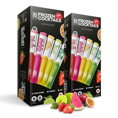 Gefrorene Eis-Lollies mit gemischten Geschmacksrichtungen, 20 x 65ml