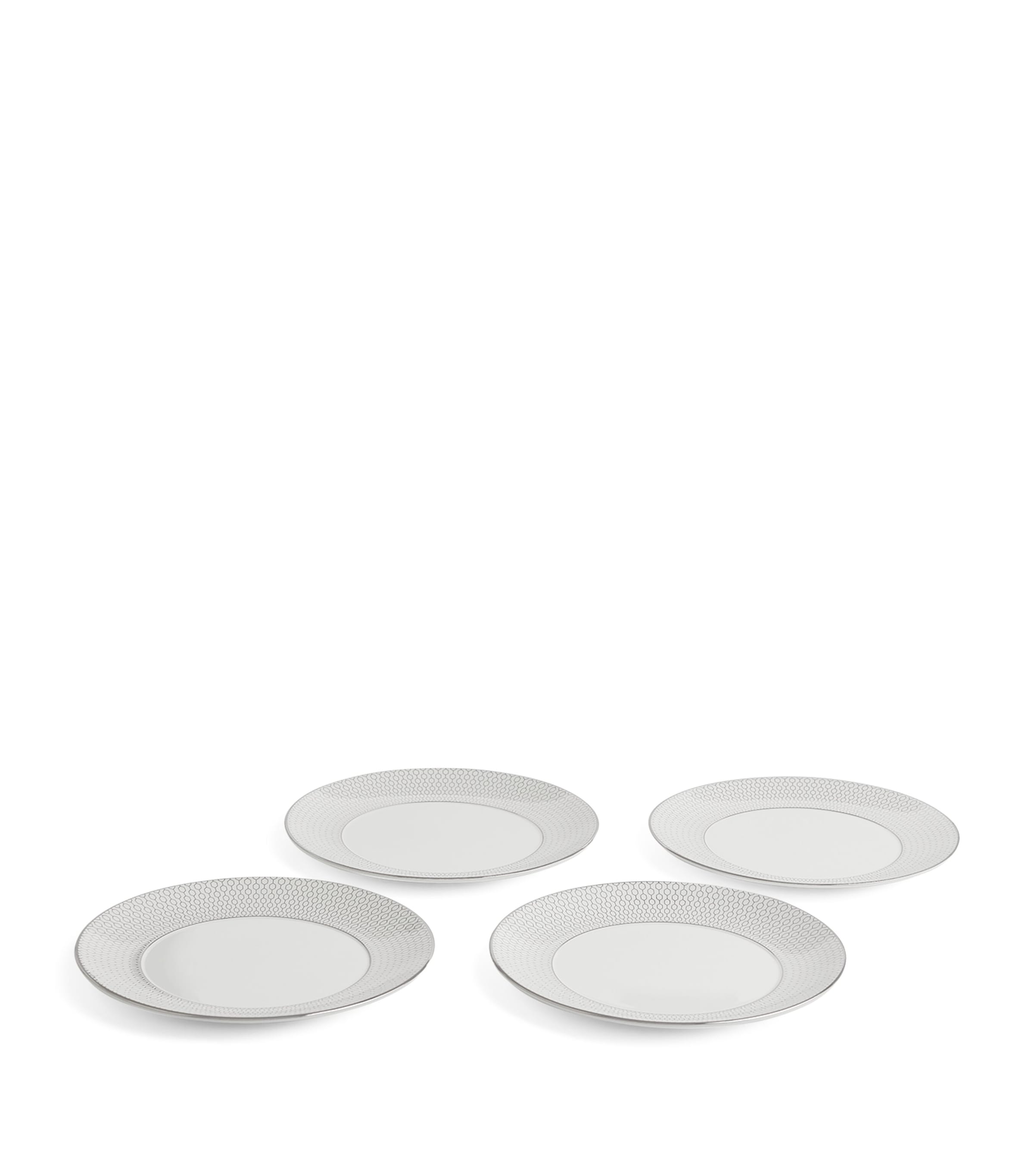 Wedgwood Gio Platinum dinnerware set of 12 pieces (British brand)