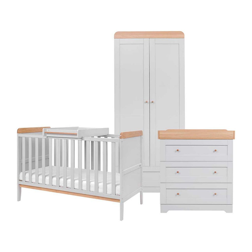 Tutti Bambini Rio 3 Piece  Room Set - Dove Grey/Oak