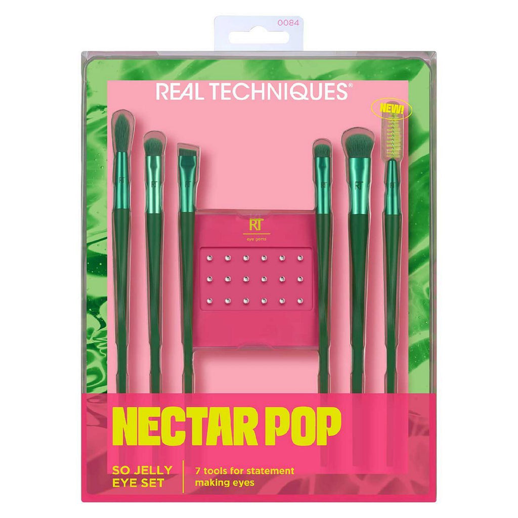 Real Techniques Nectar Pop -So Jelly Eye Makeup Brush Kit - 7 Piece Set