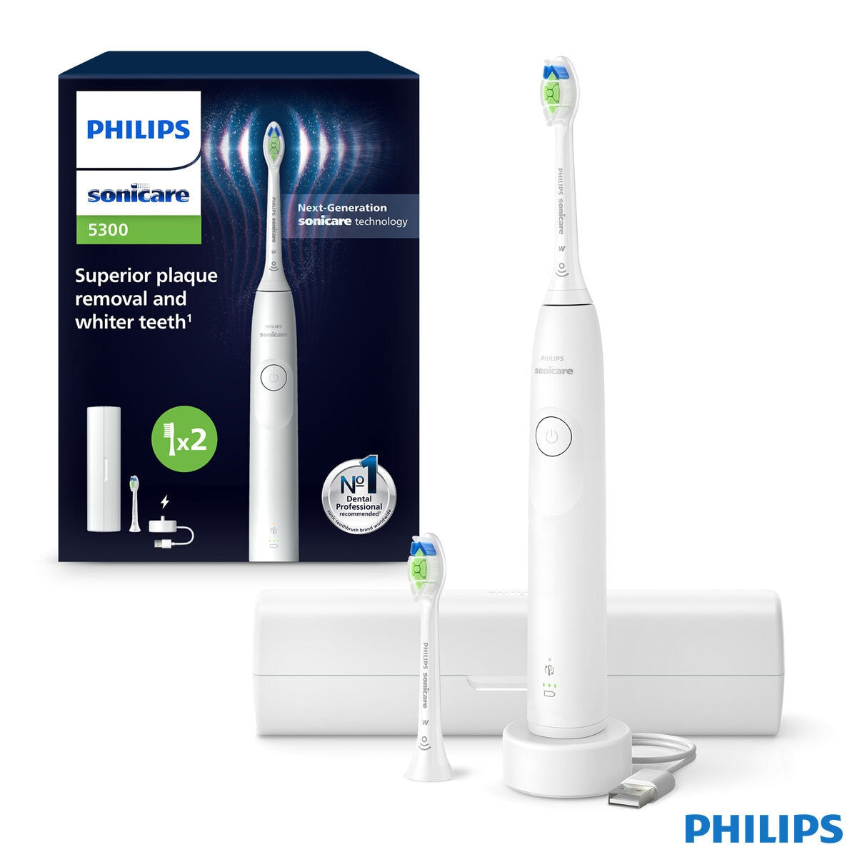 Philips Sonicare Electric Toothbrush S5300, White GOODS Costco UK