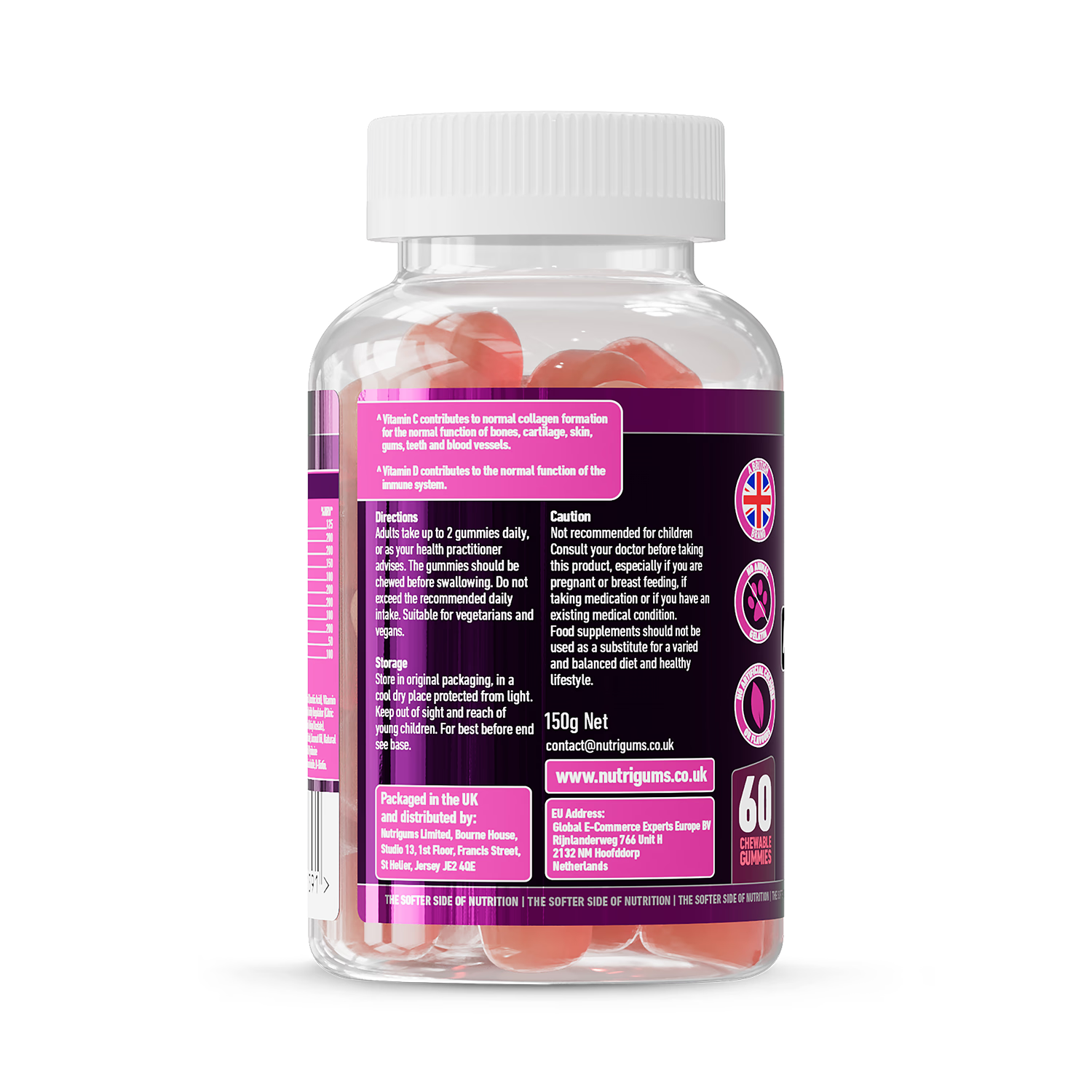 Nutrigums Adult's Multi Vitality Gummies 60 count - British product