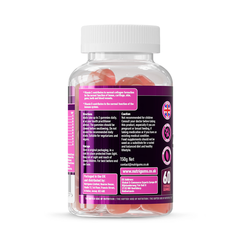 Nutrigums Adult's Multi Vitality Gummies 60 count - British product