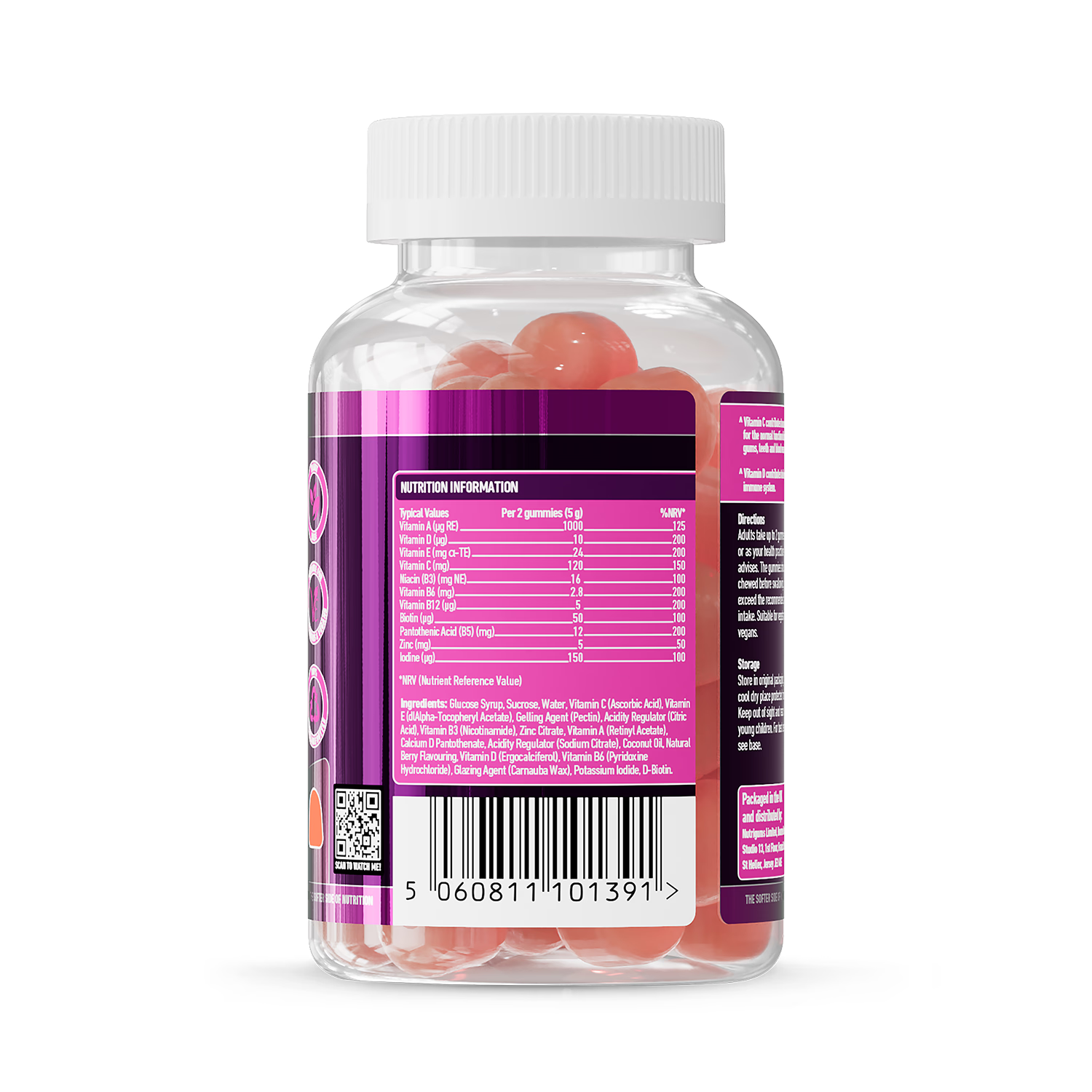 Nutrigums Adult's Multi Vitality Gummies 60 count - British product