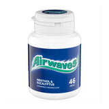 Airwaves Menthol & Eucalyptus Sugar Free Chewing Gum Bottle 46 Pieces   64g GOODS M&S   