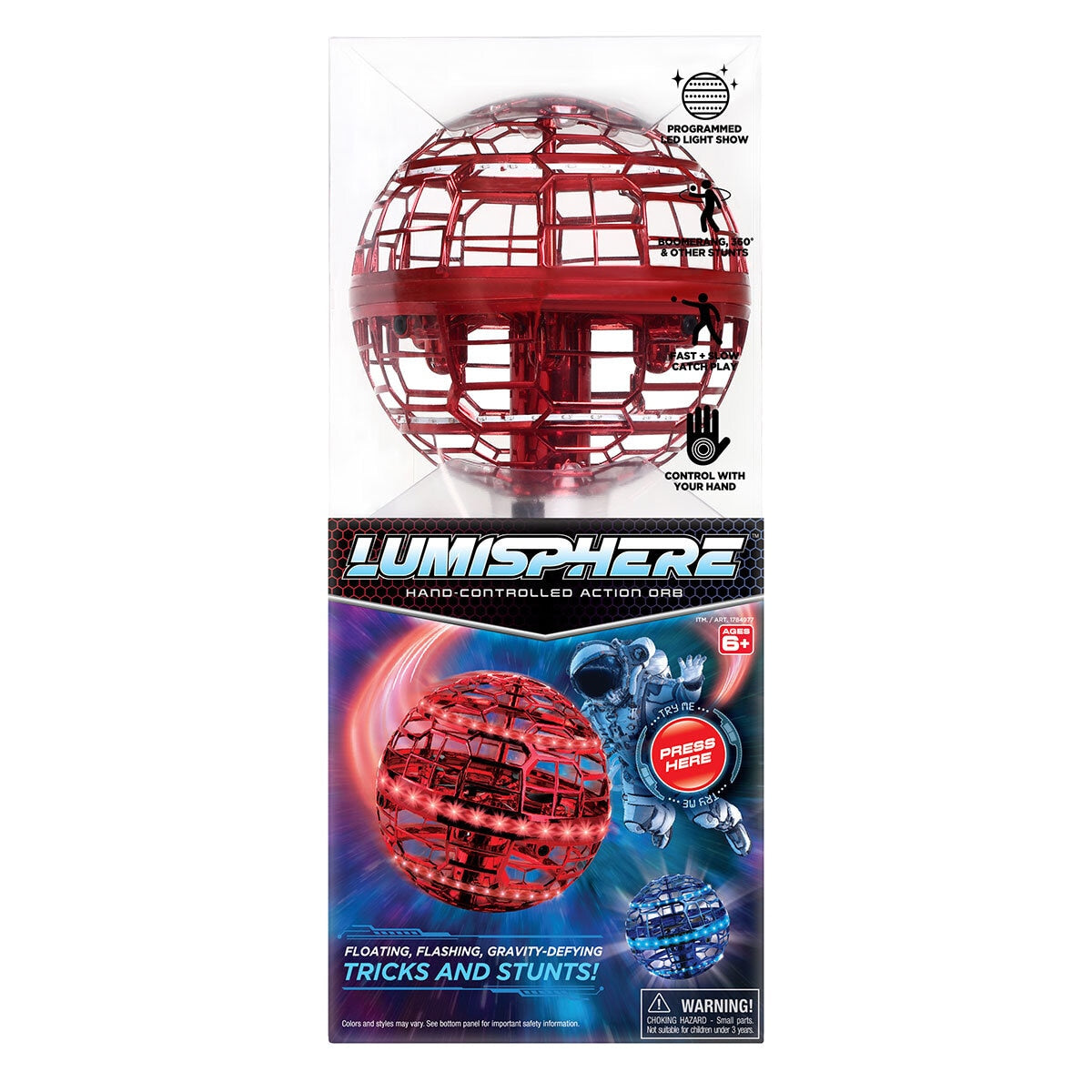 Hoverstar Lumisphere Flying Orb with LED Lights Assortment (6+ Years) GOODS Costco UK