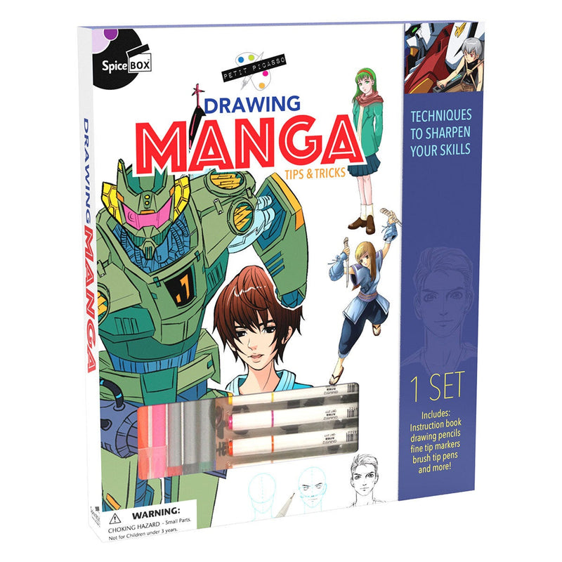 Petit Picasso Art Kit in 3 Options: Spiral Art, Manga, and Creative Lettering