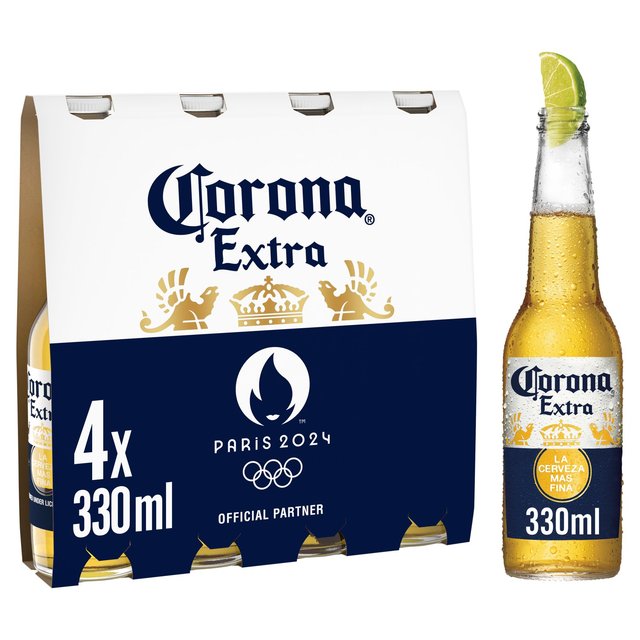 Corona Extra Premium Lager Beer Bottles   4 x 330ml GOODS M&S   