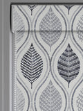 Next blue Lino Leaf made to measure roller blind, UK version