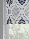 Next blue Lino Leaf made to measure roller blind, UK version