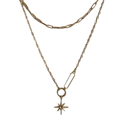 Superdrug Luxe Tones Sahara 18k Gold Plated Double Layer Necklace- Buy online at McGrocer