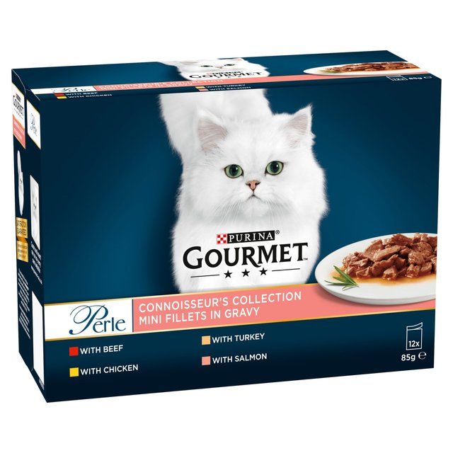 Gourmet Perle Connoisseur's Selection in Gravy Wet Cat Food   12 x 85g GOODS M&S   