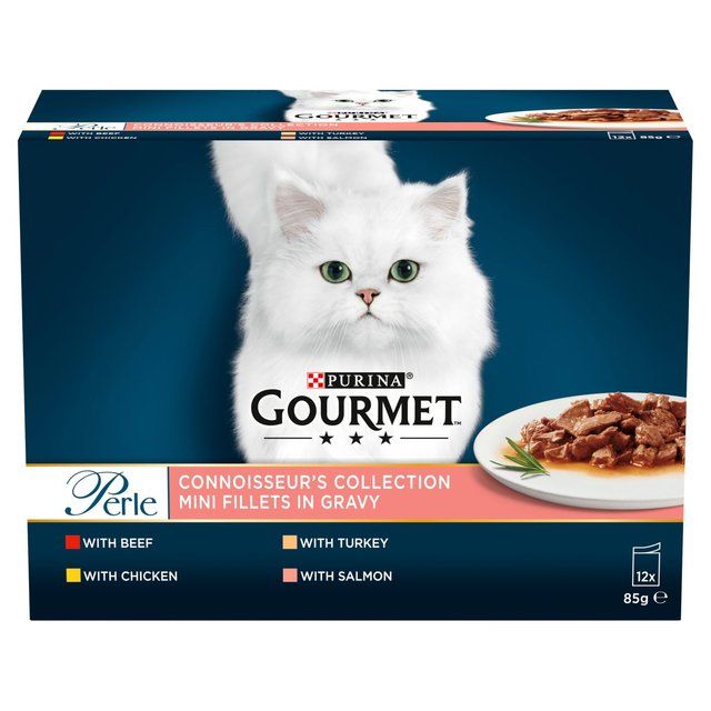 Gourmet Perle Connoisseur's Selection in Gravy Wet Cat Food   12 x 85g GOODS M&S   