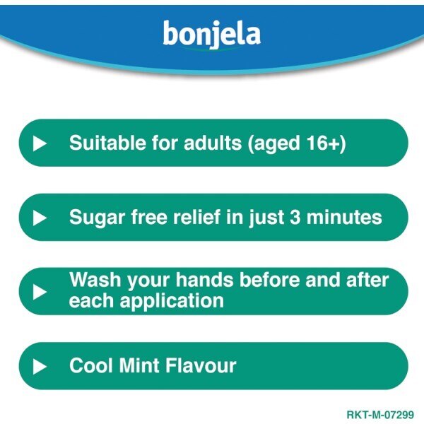 Bonjela Adult Mouth Ulcer Pain Relief Cool Mint Gel 15g GOODS Superdrug   