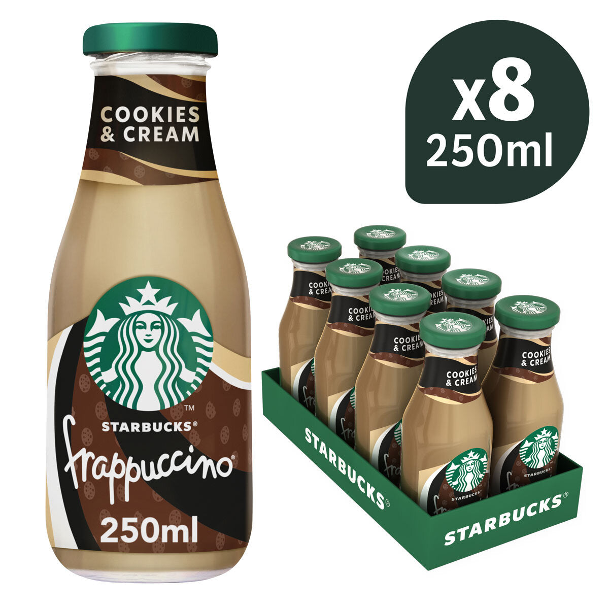 Starbucks Frappuccino Cookies and Cream 8x250ml, UK version