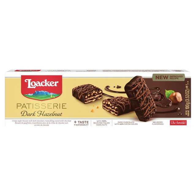 Loacker Dark Chocolate Hazelnut Biscuits   100g