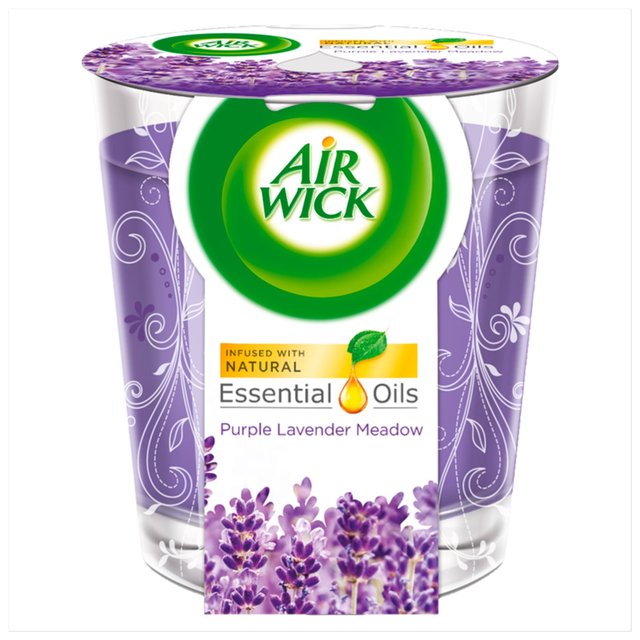 Airwick Purple Lavender Meadow Candle GOODS M&S   