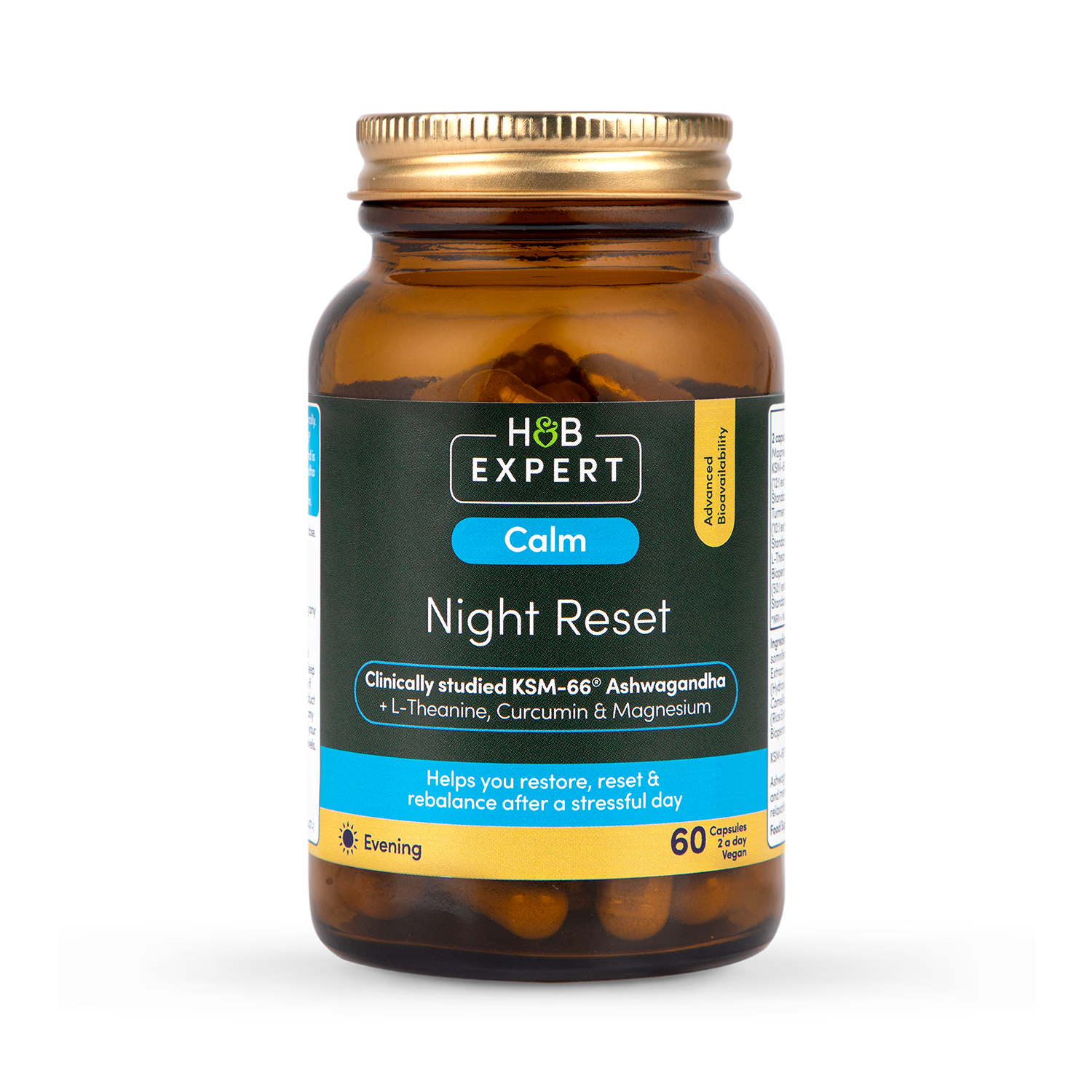 Holland & Barrett Expert Calm Ashwagandha 60 capsules, UK version