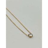 SVNX small crystal necklace in gold 42cm, UK version