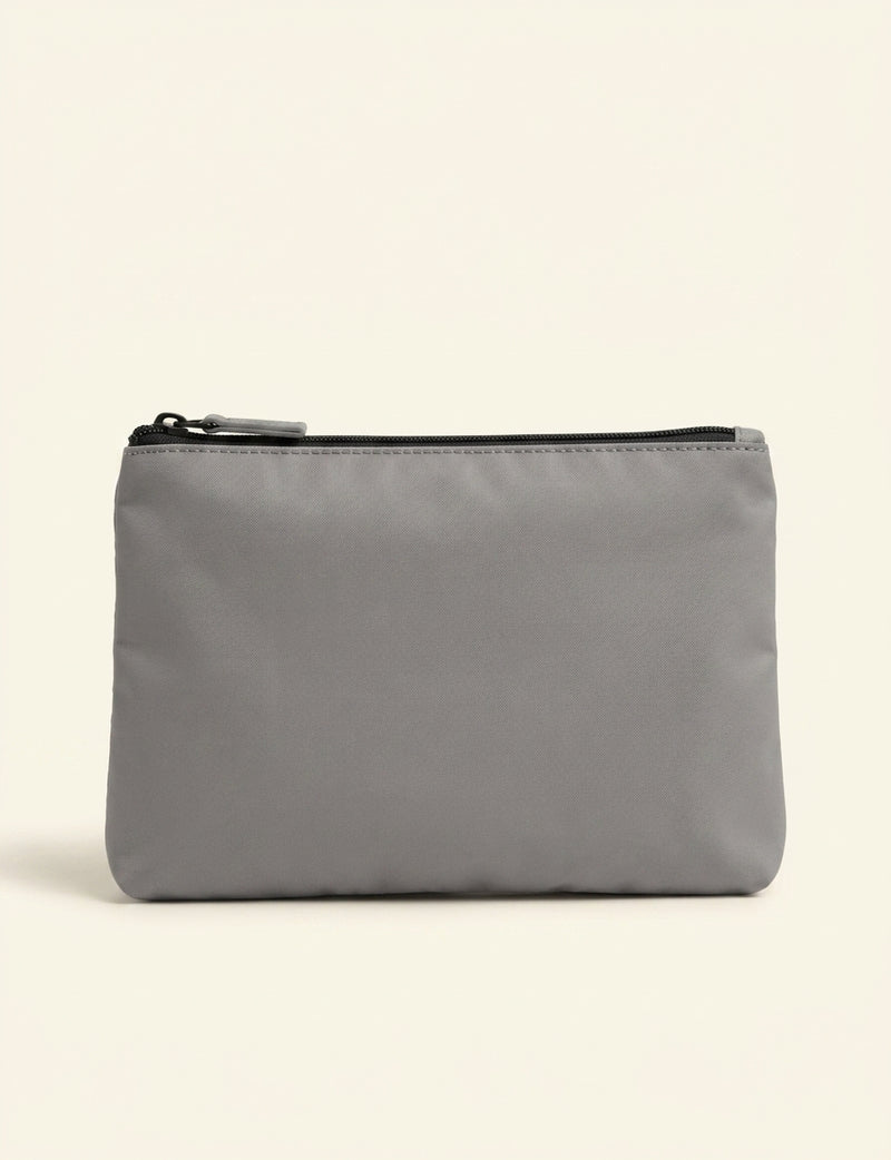 Prada leather pouch logo-embellished 14.5x24cm, imported from the UK