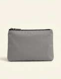 Prada leather pouch logo-embellished 14.5x24cm, imported from the UK