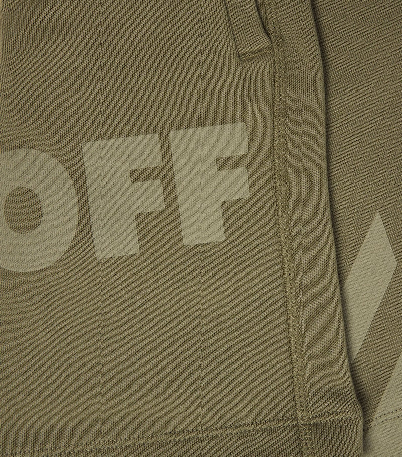 Off-White Kids Jersey Logo sweatshorts 4-12+ years, imported from the UK