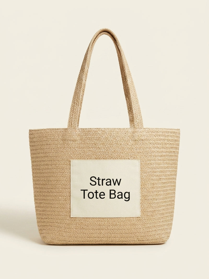 Stella McCartney small crochet raffia tote bag, UK version