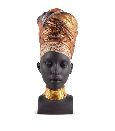 Harrods Lladró African Soul Bust Porcelain Sculpture- Buy online at McGrocer