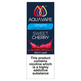 Aqua Vape Sweet Cherry E-Liquid 12mg GOODS ASDA   