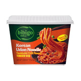 CJ Bibigo Korean udon noodles with tteokbokki chilli flavour 187g (British brand)