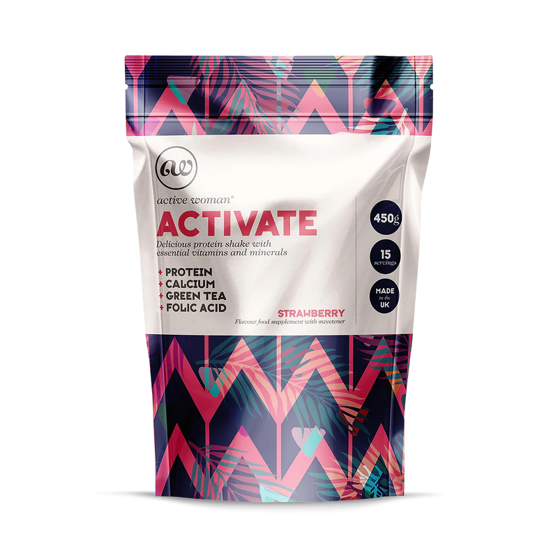 Active Woman Activate protein powder strawberry 450g, imported from the UK