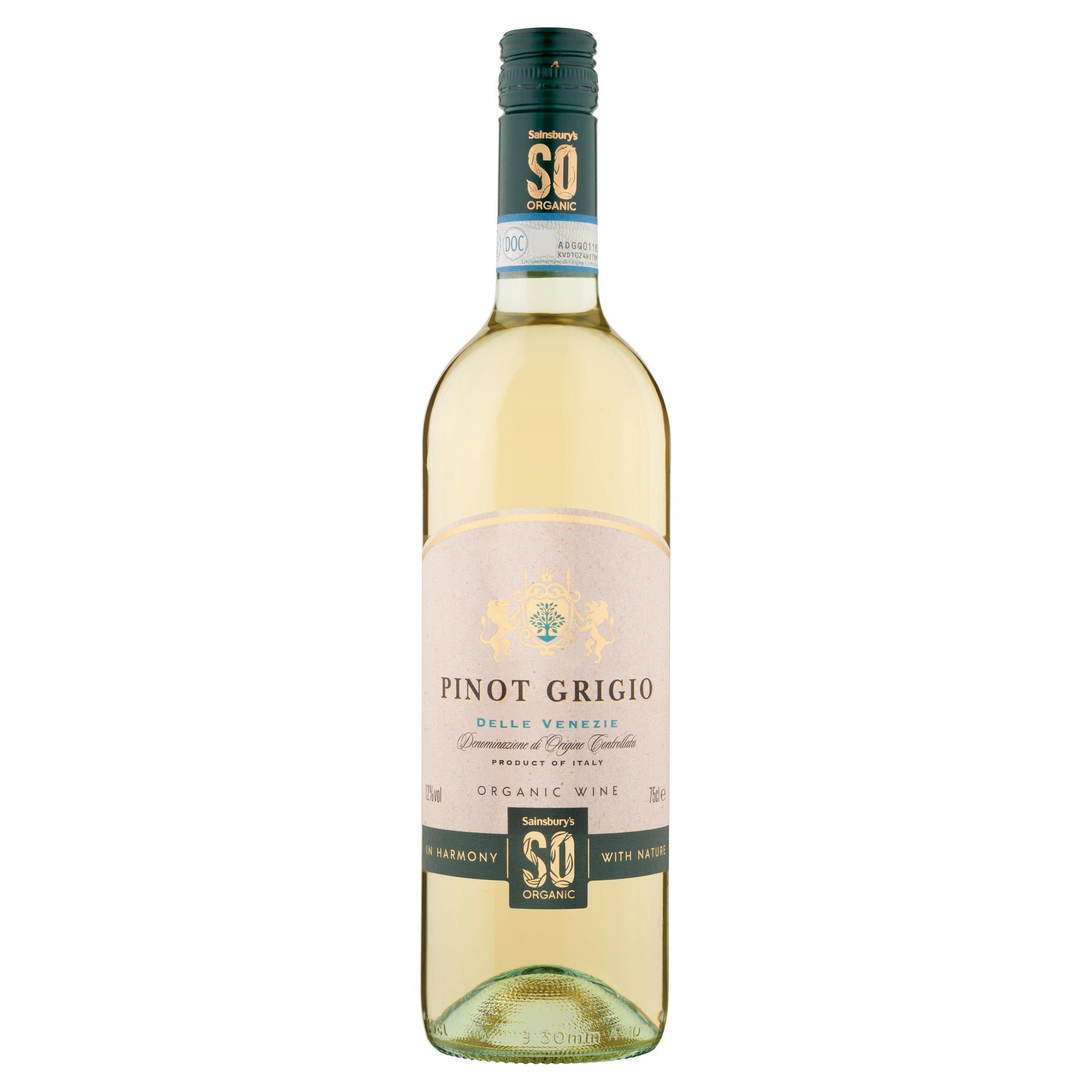 Sainsbury's Pinot Grigio, SO Organic 75cl GOODS Sainsburys   