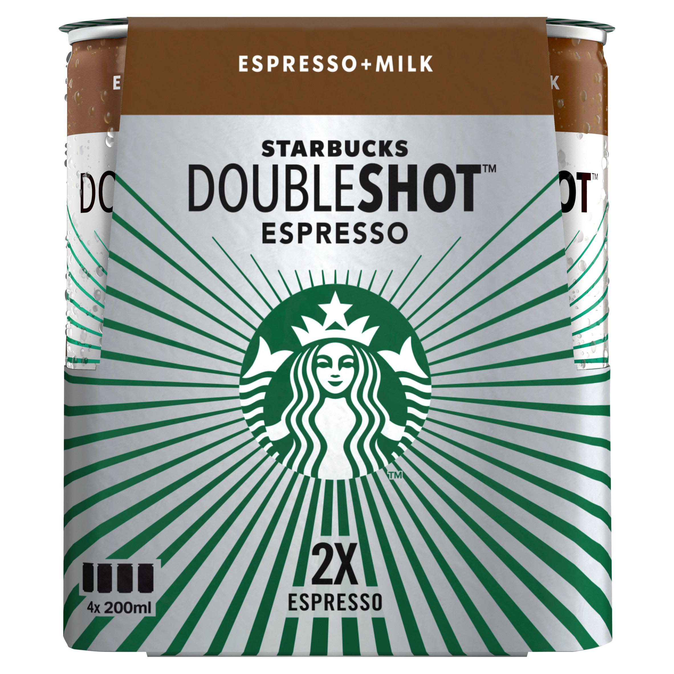 Starbucks Doubleshot Espresso 4x200ml GOODS Sainsburys   