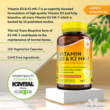 Nutravita Vitamin D3 with Vitamin K2 - 120 Vegan Capsules GOODS Superdrug   