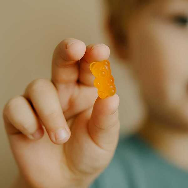 Jelly Bears omega-3 gummies orange flavour 60 gummies (British brand)