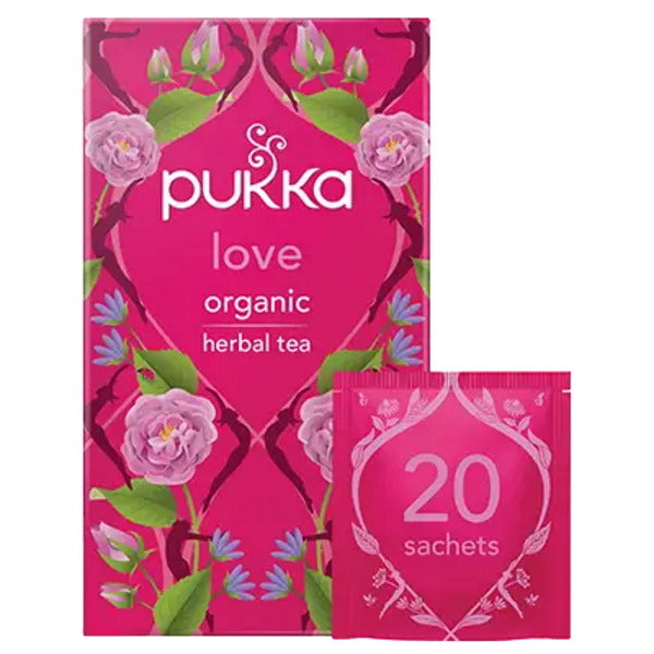 Pukka Herbs Love Organic Herbal Tea - 20 Teabags