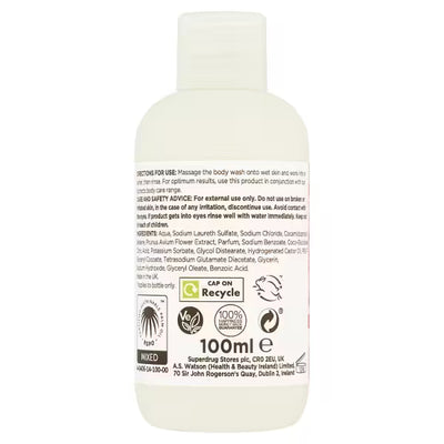 Gel douche pour le corps Superdrug Extracts Fleur de cerisier format voyage