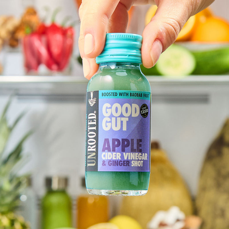 Unrooted Good Gut Apple Cider Vinegar Shot 60ml (British brand)