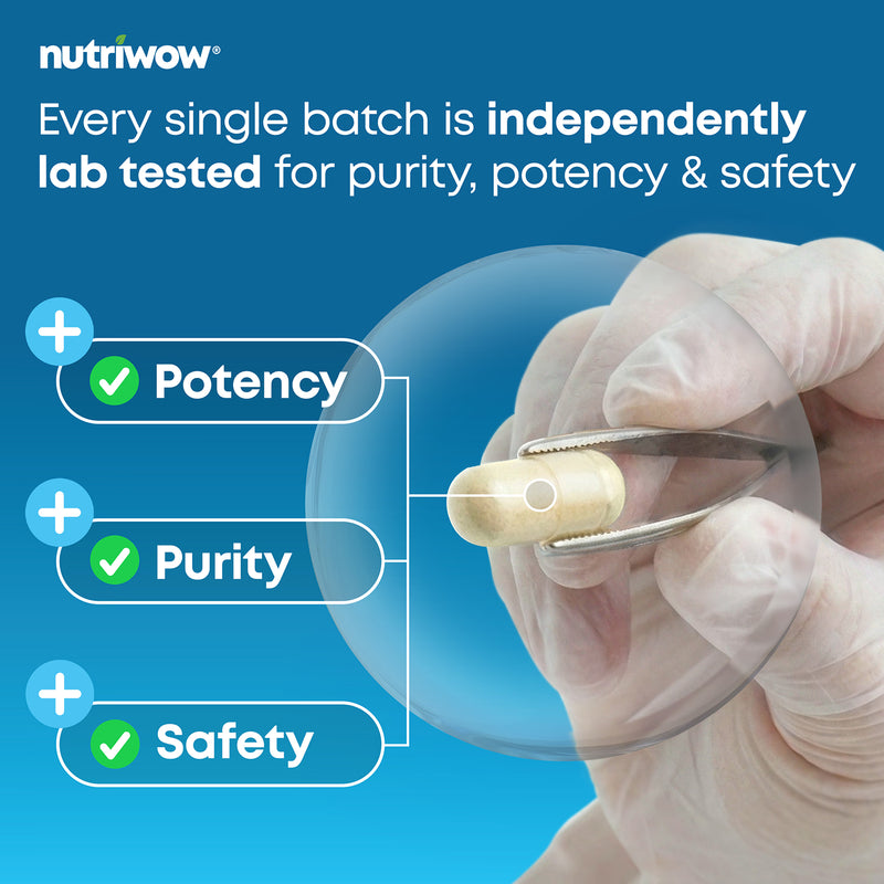 Nutriwow 5-HTP capsules 100mg 120 vegan capsules, imported from the UK