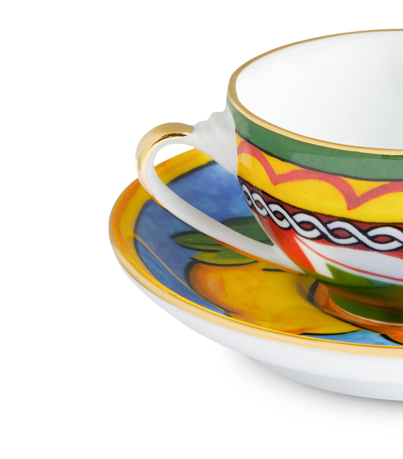 Dolce&Gabbana Casa Carreto coffee cup and saucer set - British product