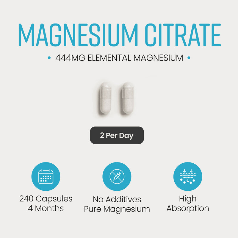 VitaBright Magnesium Citrate 240 capsules UK version