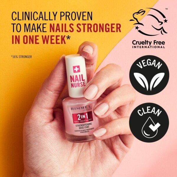 Rimmel Nail Nurse 2In1 Base Coat & Strengthener 12Ml GOODS Superdrug   